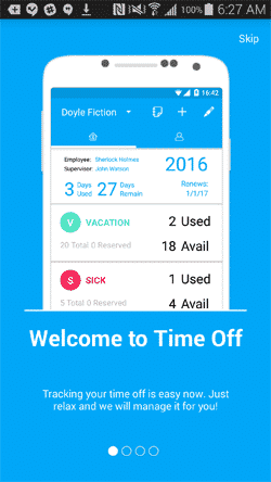 Time Off for Android slideshow 1