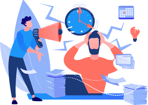Stressed out Worker Your existing Time Off Request Workflow